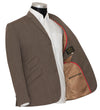 Peter Cowap Flannel Wool Brown Mod Suit