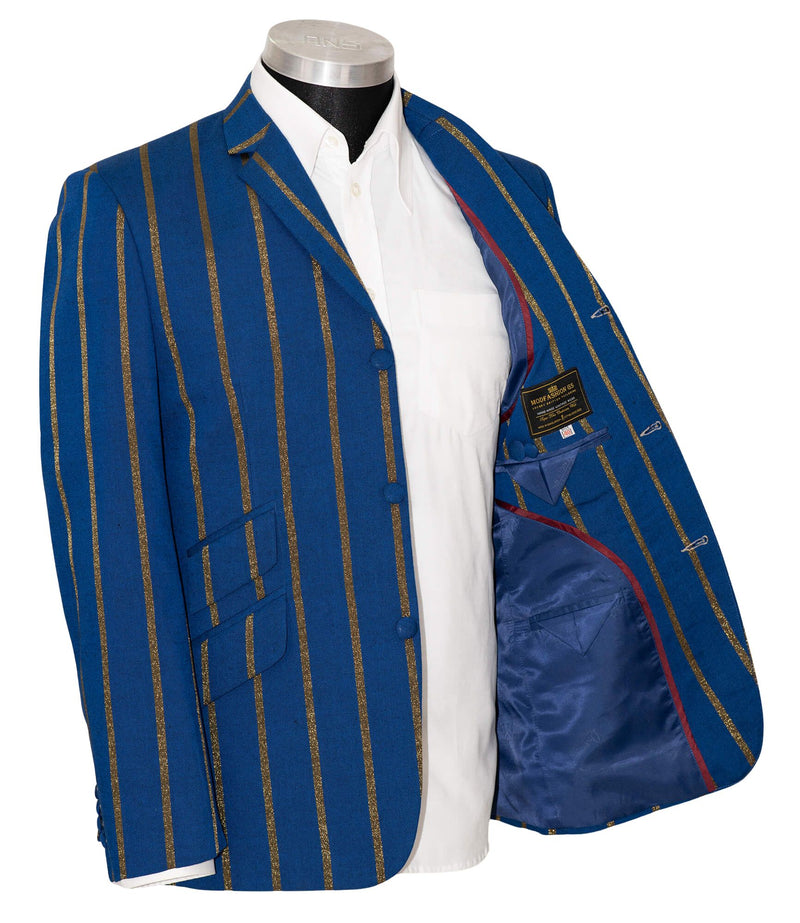 Dave Wright Gold Stripe in Blue Boating Mod Blazer