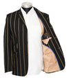Dave Wright Gold Stripe in Black Boating Mod Blazer