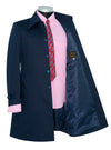 Navy Blue Mac Men's Overcoat