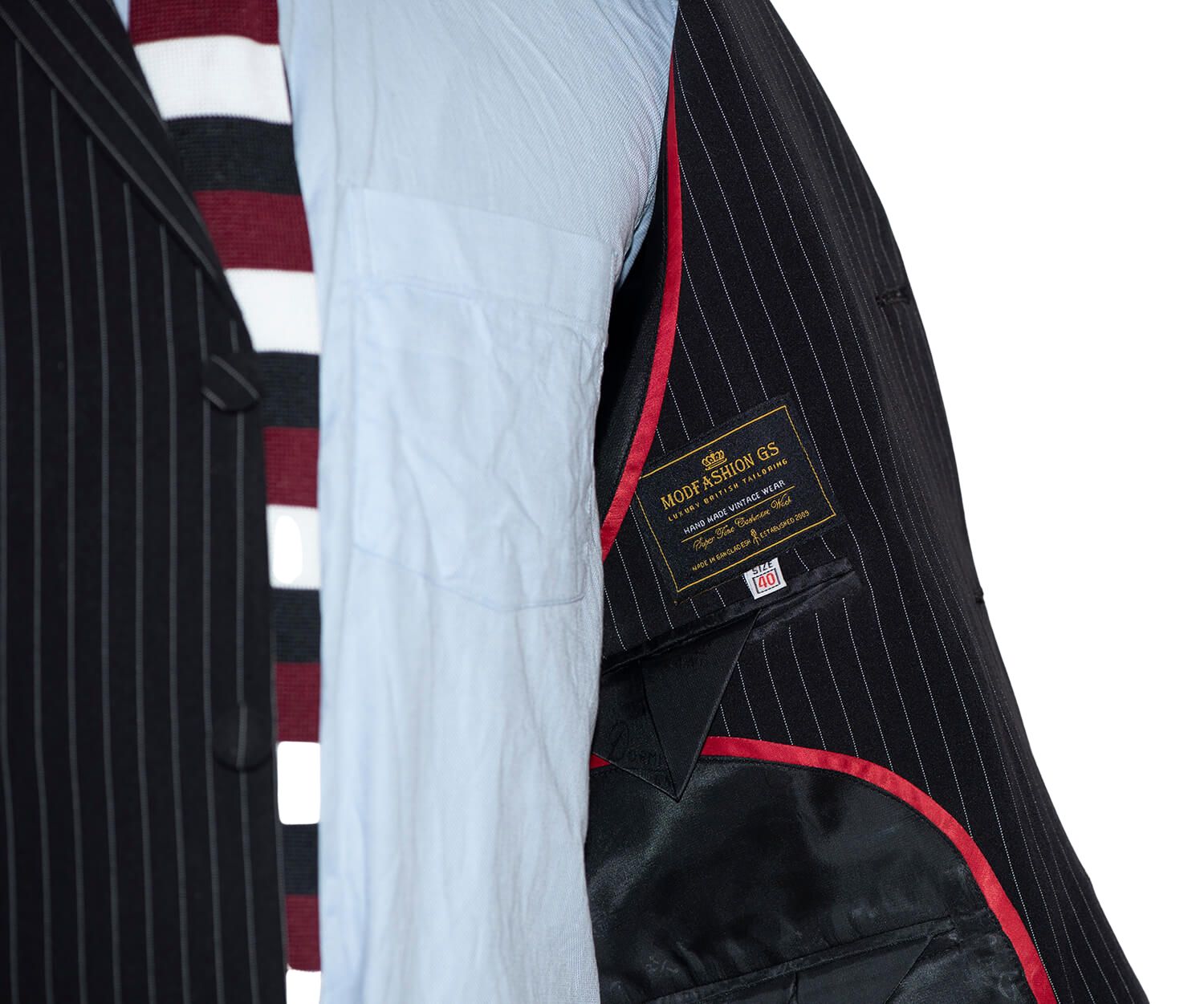 Zak Starkey Pinstripe Suit 1960's Mod Style