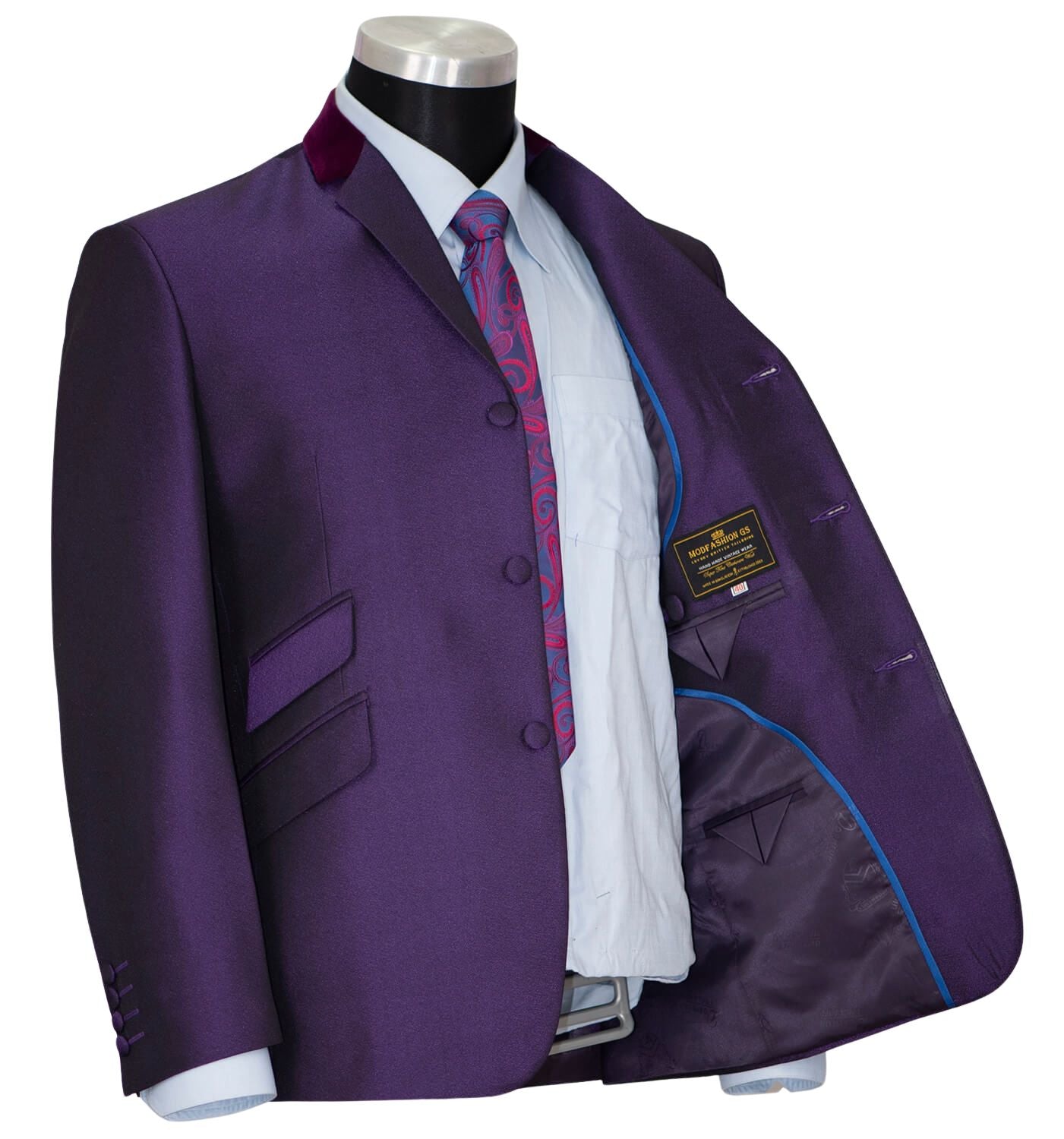 Jimmie Nicol Skinhead 1960s Purple Tonic Suit