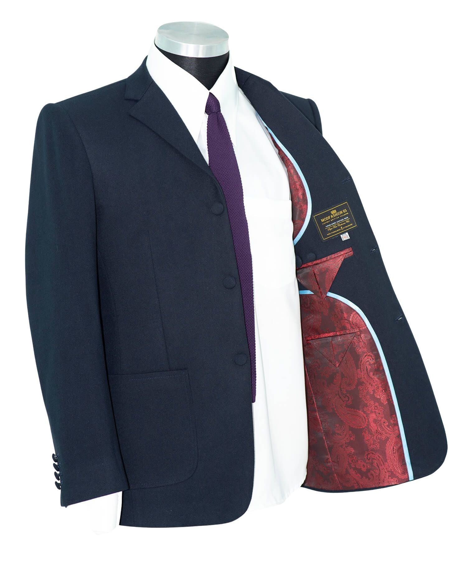 Weller Patch Pocket Wool Navy Blue Mod Blazer