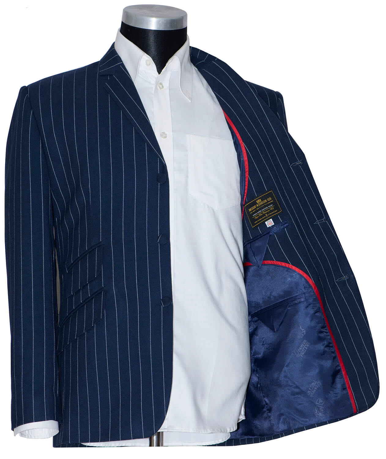 Rick Buckler Wool White Stripe Navy Boating Mod Blazer