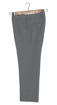 Tailored 60's Retro Houndstooth Grey Mod Trouser