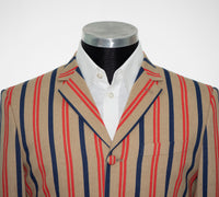 Weller Brown and Red stripe boating blazer 60's