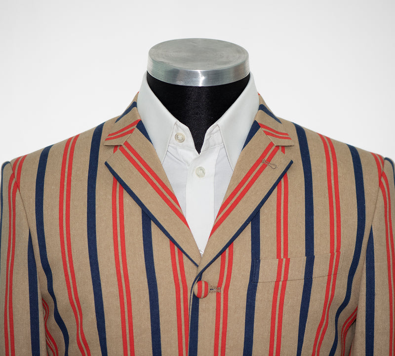 Weller Brown and Red stripe boating blazer 60's