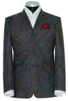 Steve Marriott 65's Navy Blue Contrast Paisley Mod Blazer