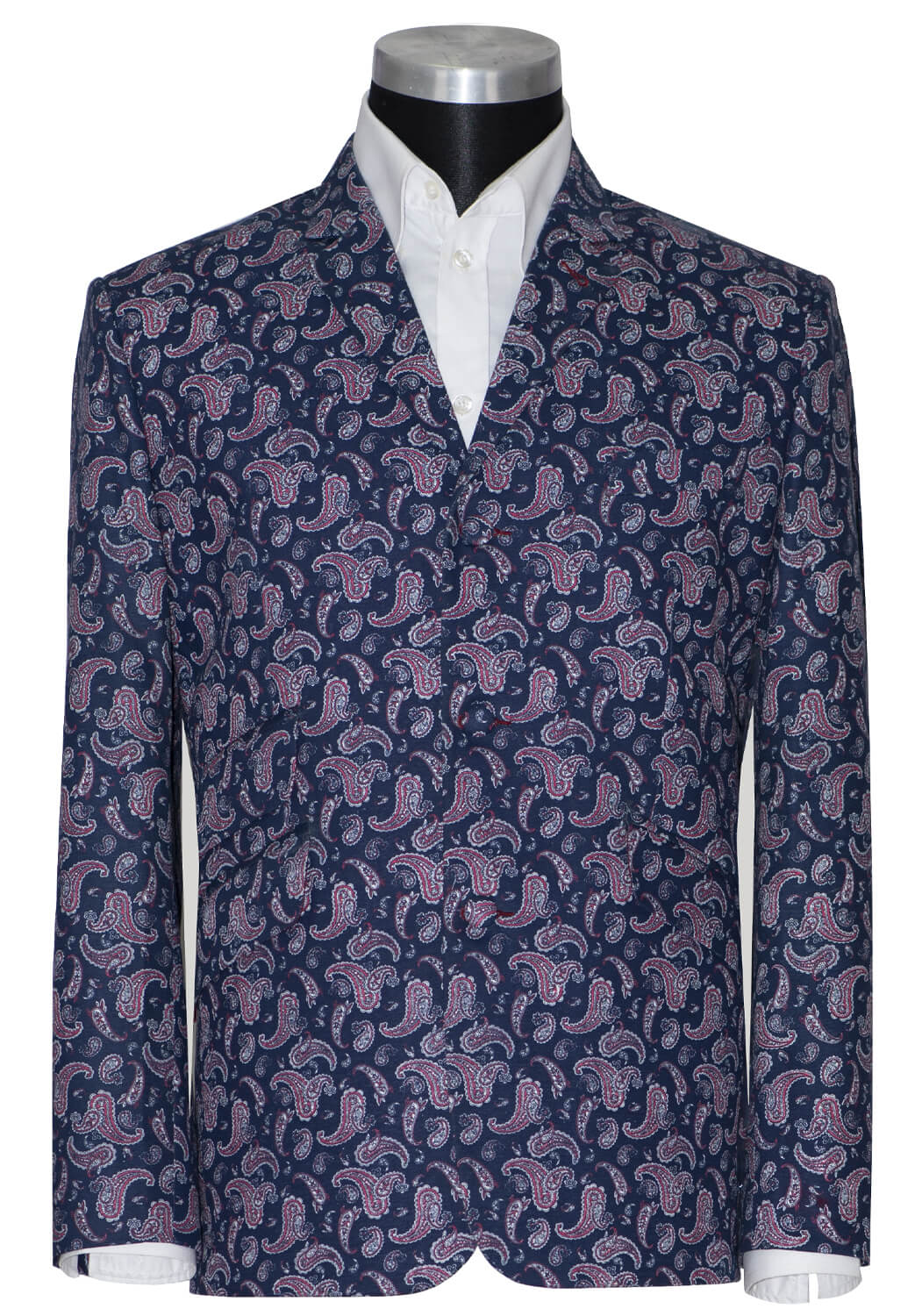 Steve Marriott 60's Navy Blue Purple Paisley Mod Blazer