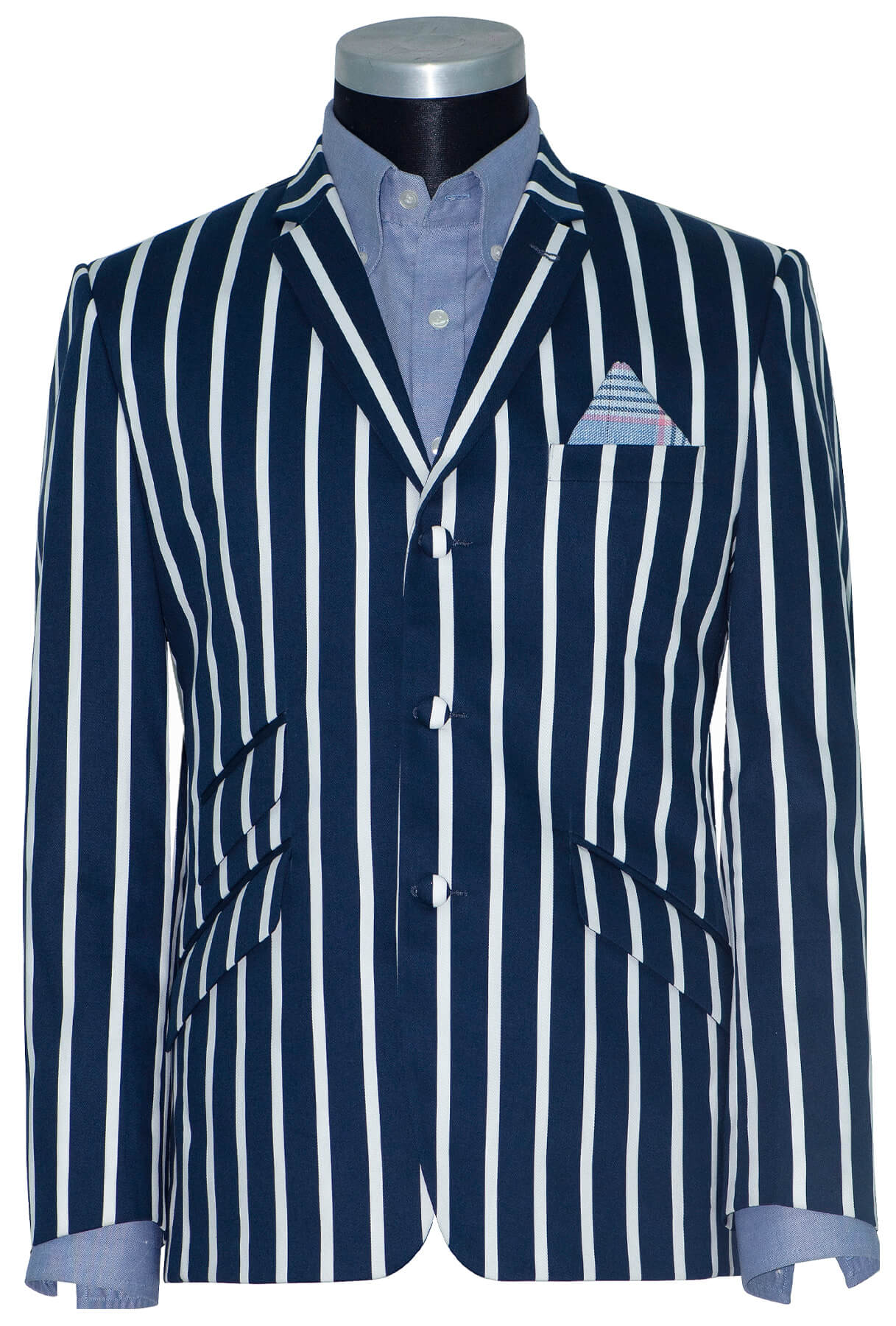 Pete Townshend Navy White Stripe Boating Mod Blazer 1960's