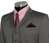 John Dalton Grey Herringbone 3 Piece Mod Suit