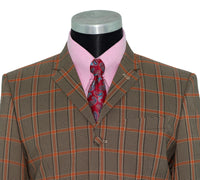 Mick Jagger Orange Check Mod Suit