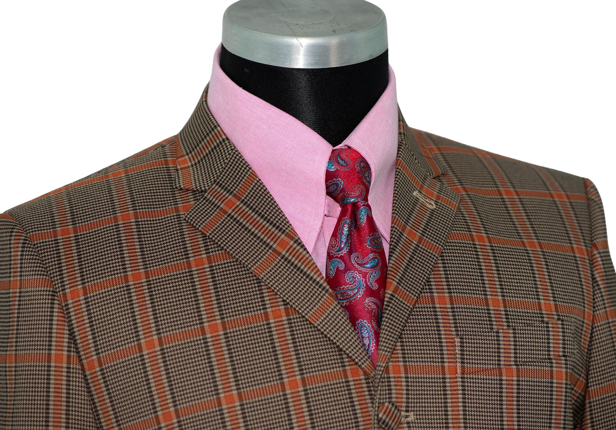 Mick Jagger Orange Check Mod Suit