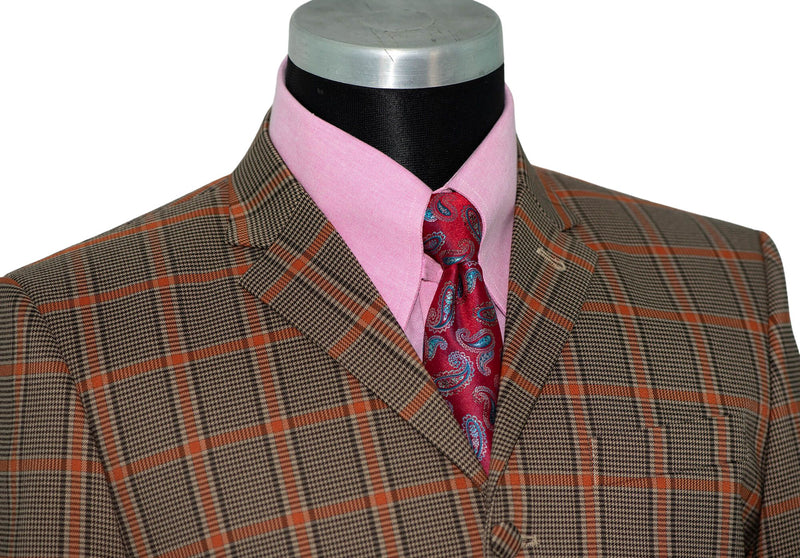 Mick Jagger Orange Check Mod Suit