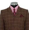 Ricky Huxley Tweed Brown Check Suit 1960's