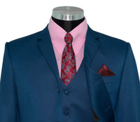 Kenny Jones Yale Blue 3 Piece Suit