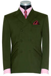 Mick Avory Olive Double Breasted Mod Blazer
