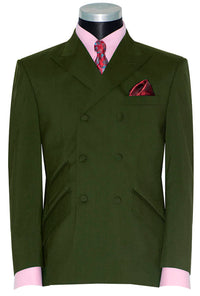 Mick Avory Olive Double Breasted Mod Blazer
