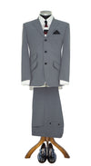 Gordon Waller Peak Lapel Light Grey Mod Suit