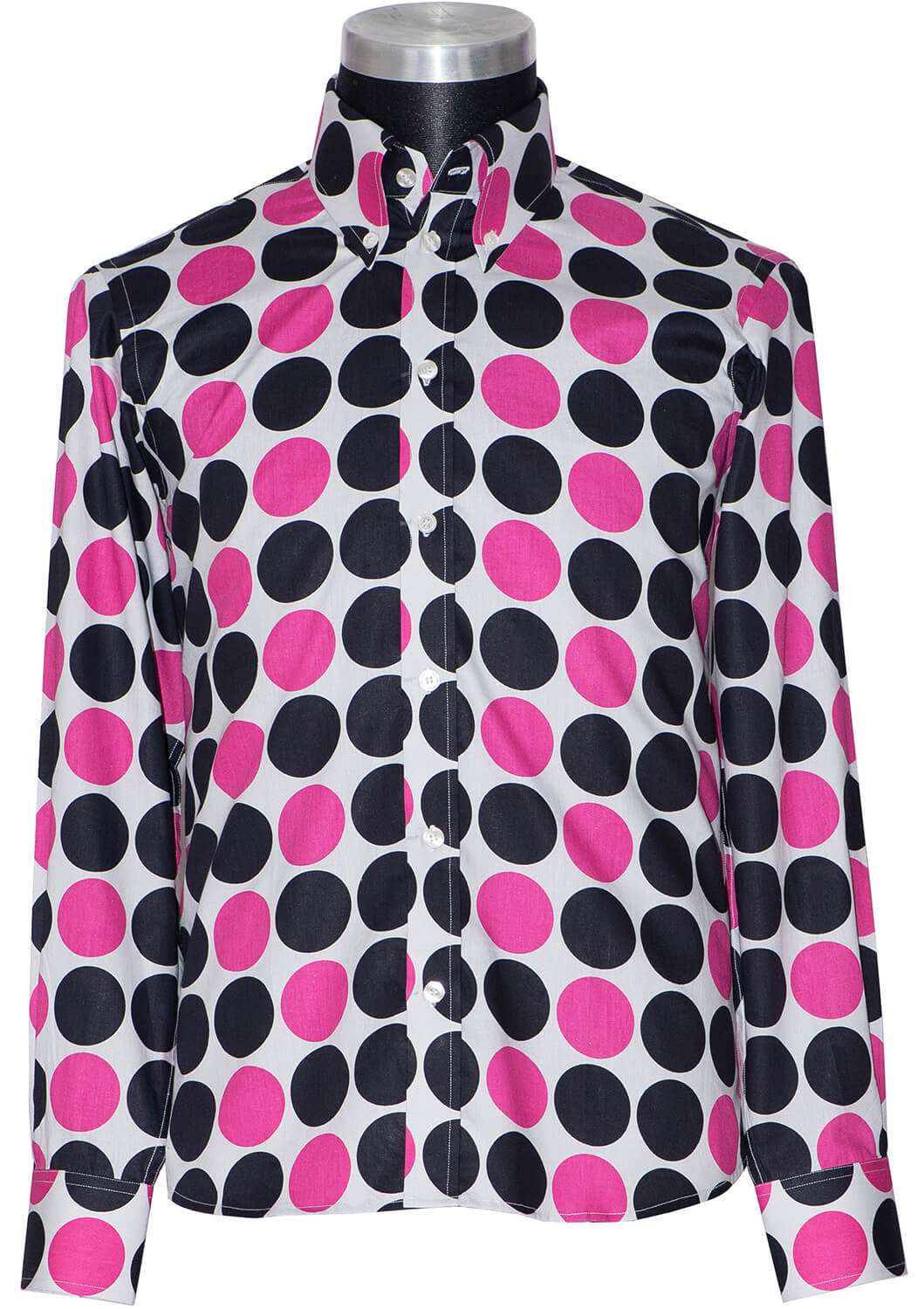 Pink & Black Polka Dot Mod Shirt
