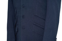 Weller Midnight Blue Peak Lapel 4 Button Mod Suit