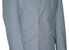 SALE Weller Sky Stripe Double Breasted 3/6 Button Mod Suit (40 Regular, Trouser 34, I.L.30)