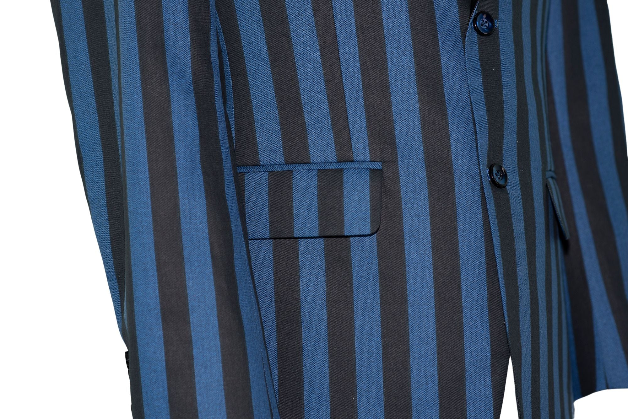 Jimmy Blue & Black Striped Boating Mod Blazer