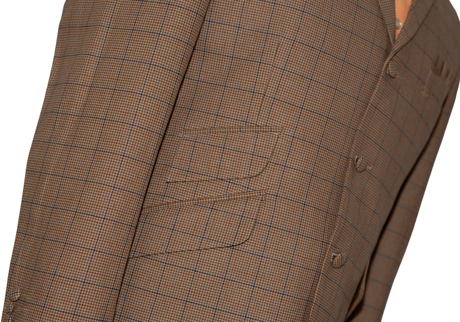 Mike Pinder Brown Dogtooth Check Vintage Mod Blazer