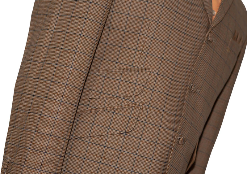 Mike Pinder Brown Dogtooth Check Vintage Mod Blazer