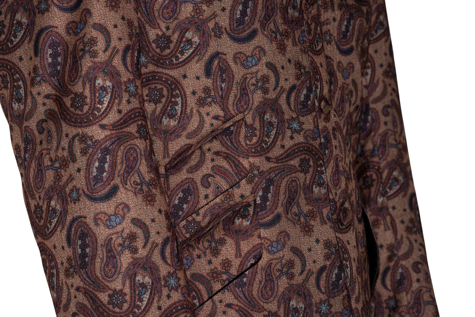Steve Marriott 65's Brown Contrast Paisley Mod Blazer