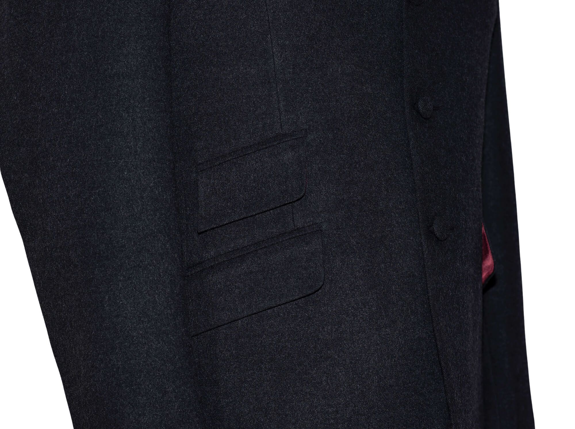 Jimmy Flannel Wool Charcoal Mod Blazer