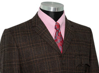 Denis Payton Tweed Chocolate Brown Mod Suit