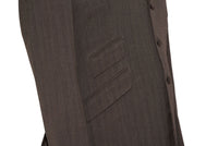 Peter Cowap Flannel Wool Brown Mod Suit