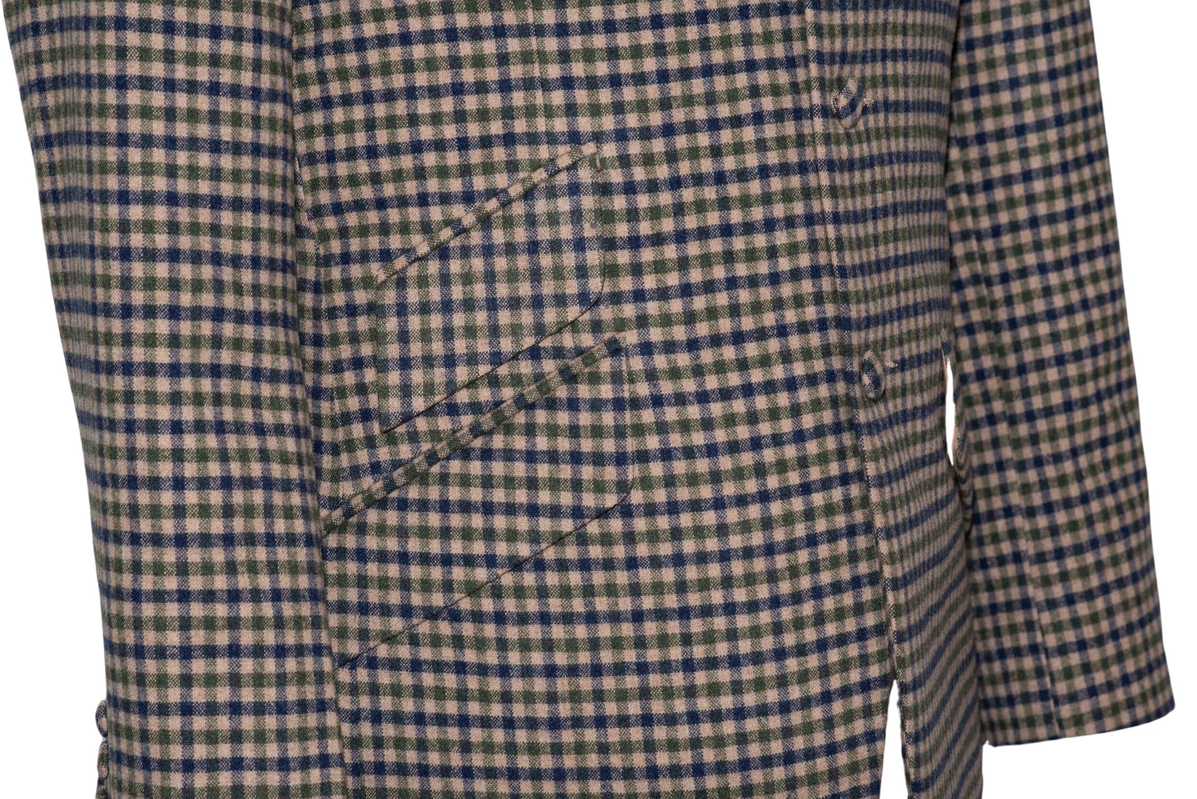 Keith Relf Green Blue Gingham Mod Blazer