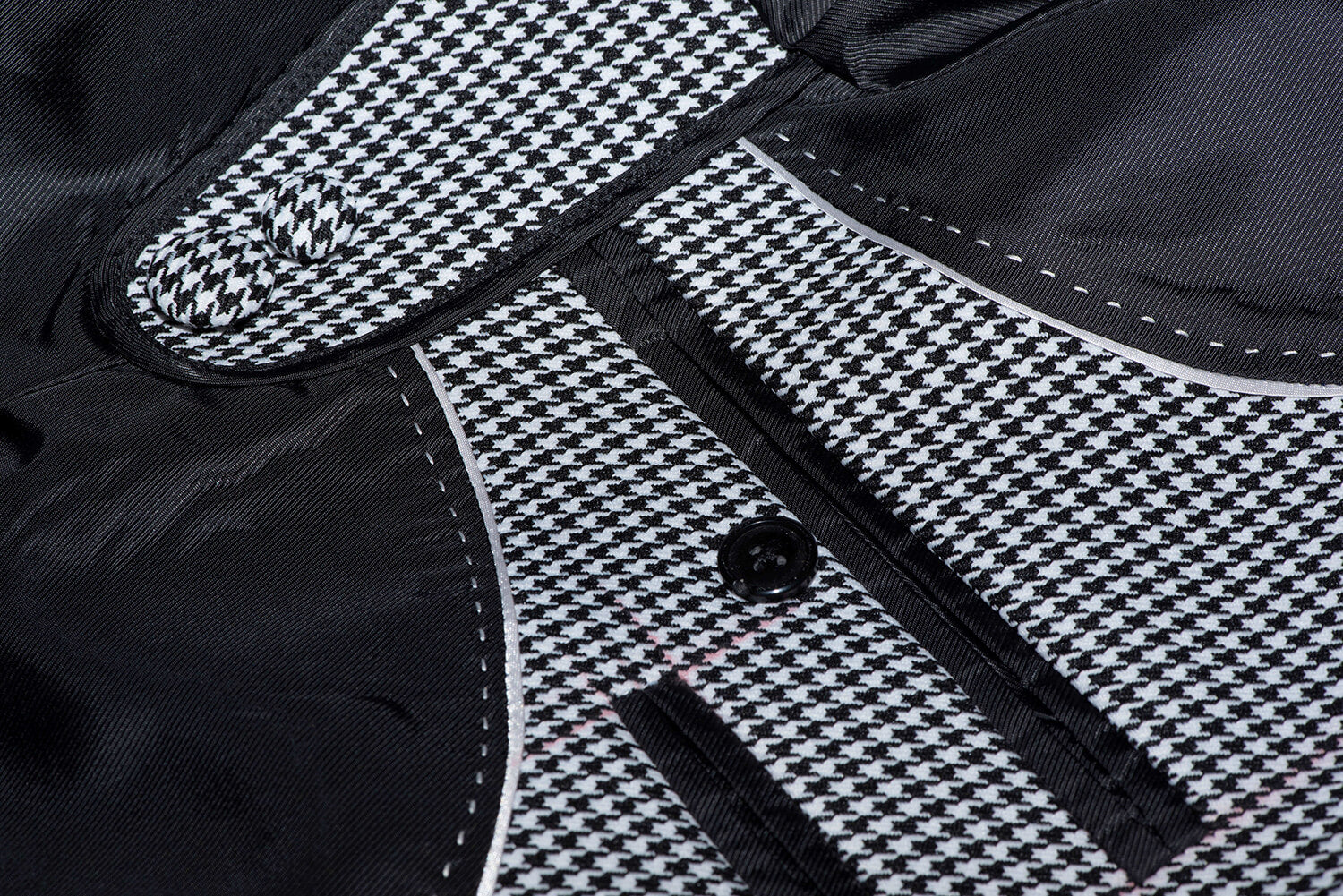 Peter Asher Grey Hounds Tooth 3 Piece Mod Suit