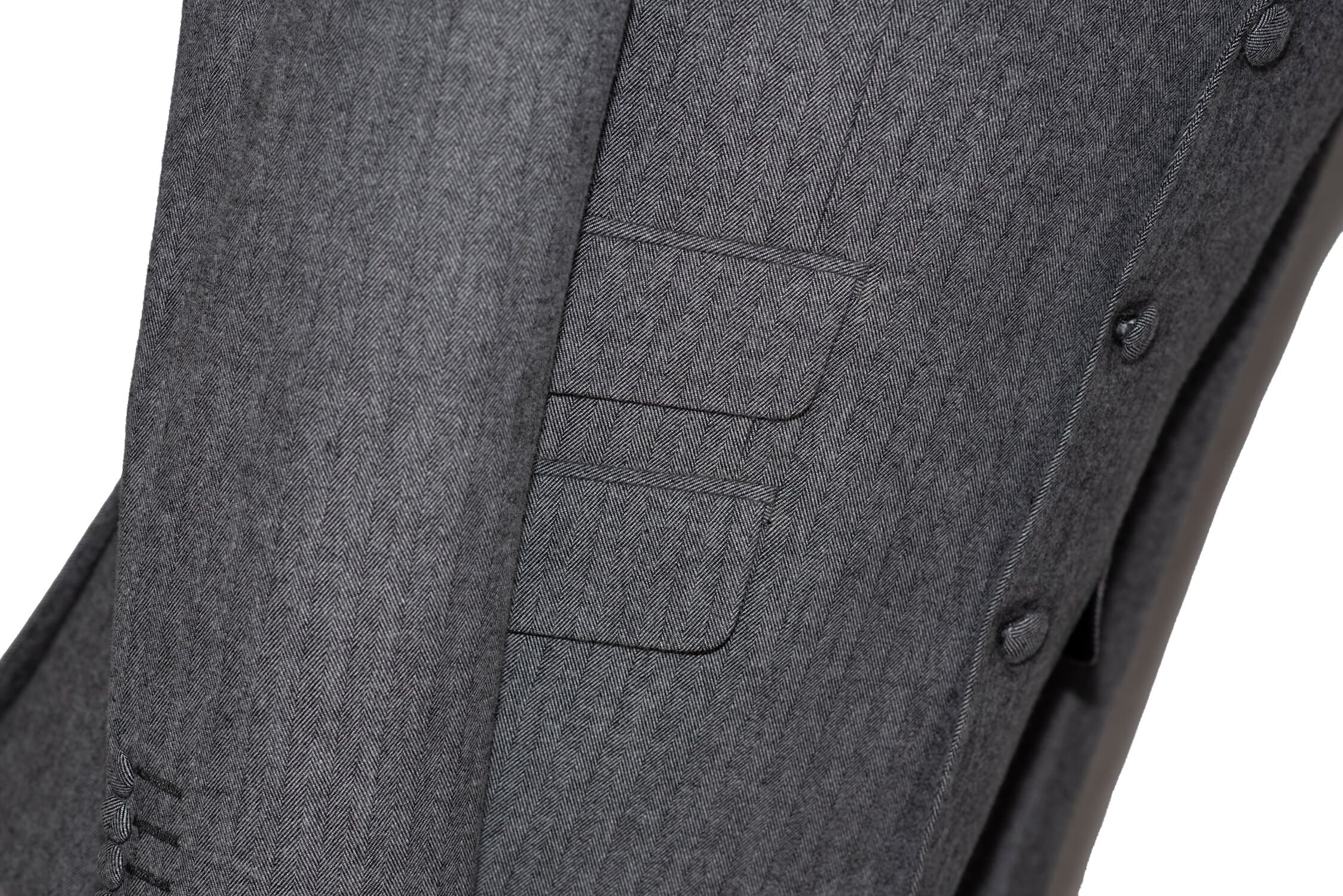 Smith Herringbone 1960's Grey Mod Blazer