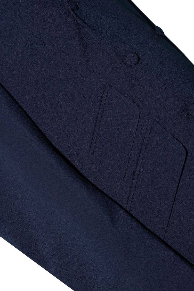David Waller 3/6 Button Navy Blue Double Breasted Mod Suit