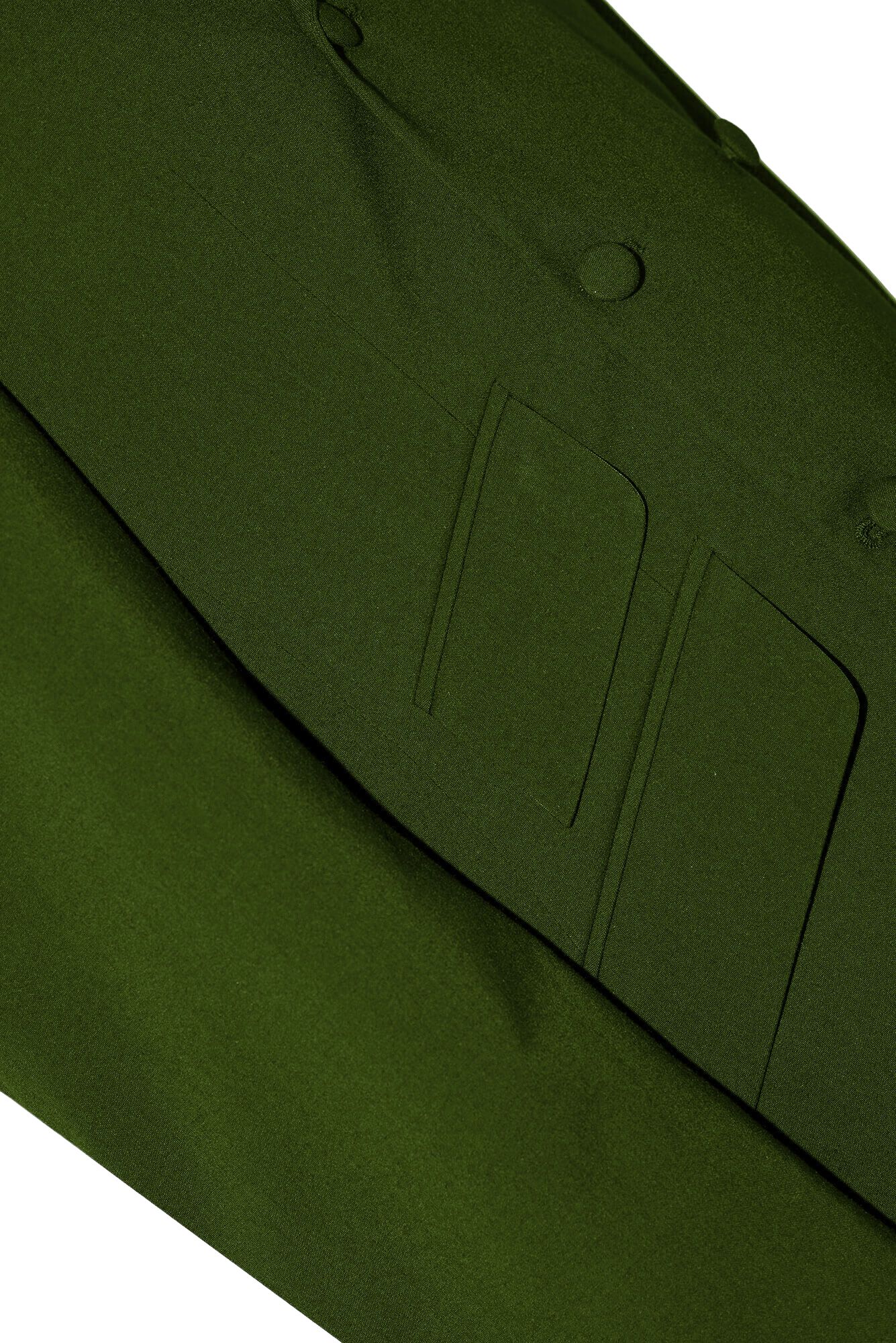 Mick Avory Olive Double Breasted Mod Blazer