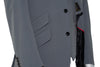 SALE Weller Light Grey Peak Lapel 3 Piece Suit (46 Regular, Trouser 36, I.L.29.5)