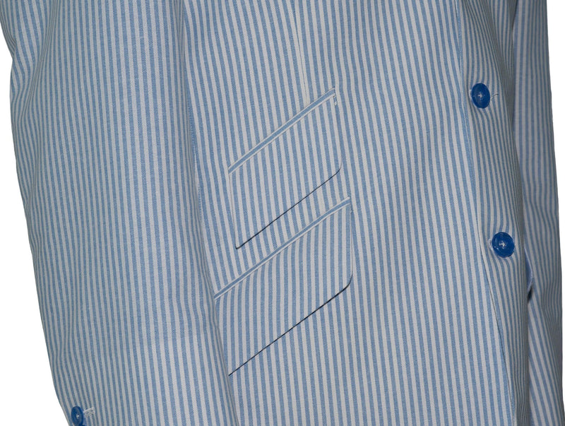 Peak Lapel Jimmy Cotton Sky Blue Striped Summer Mod Blazer