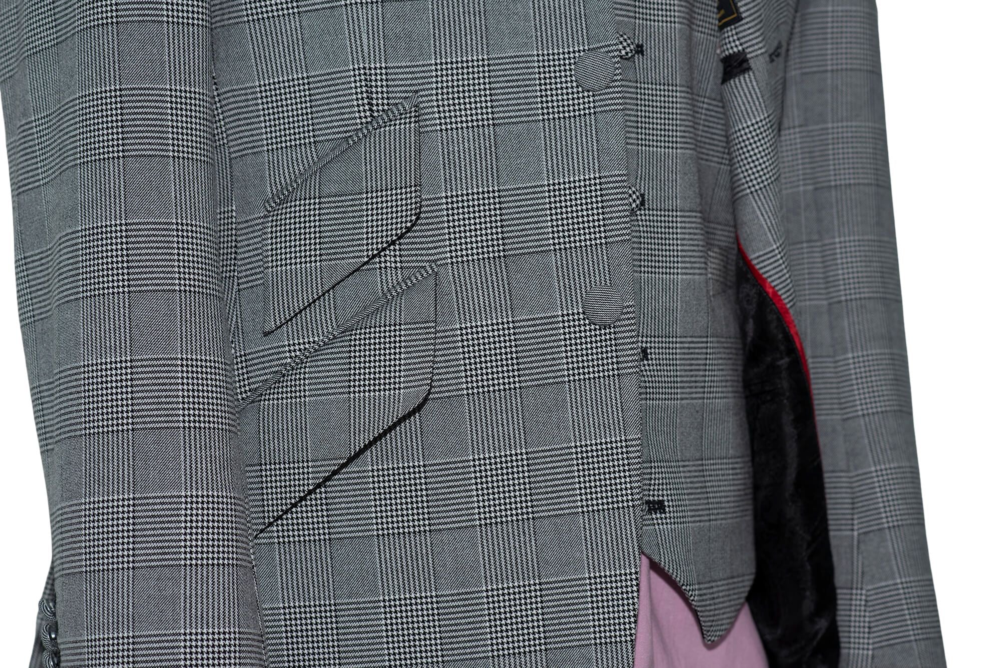 Kenney Jones Prince of Wales Grey 3 Piece Mod Suit