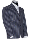 Peter Noone Navy Blue Contrast Boating Mod Blazer