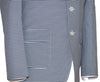 Seersucker Patch Pocket Horizontal Stripe Sports Mod Blazer