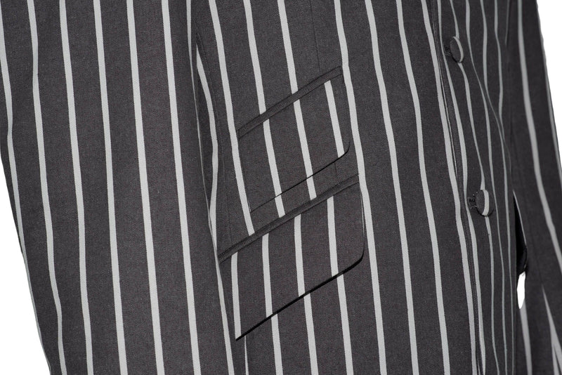Peter Noone Vintage White & Grey Striped Boating Mod Blazer