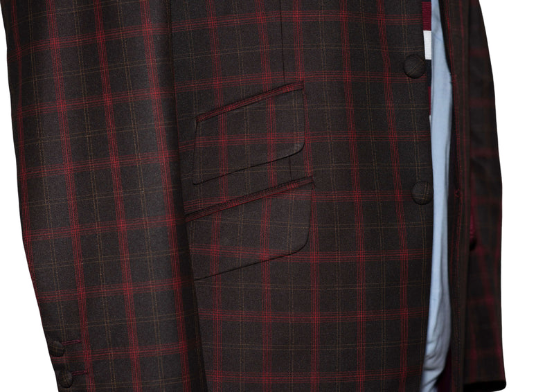Mick Taylor 1960's Style Window Check Mod Blazer