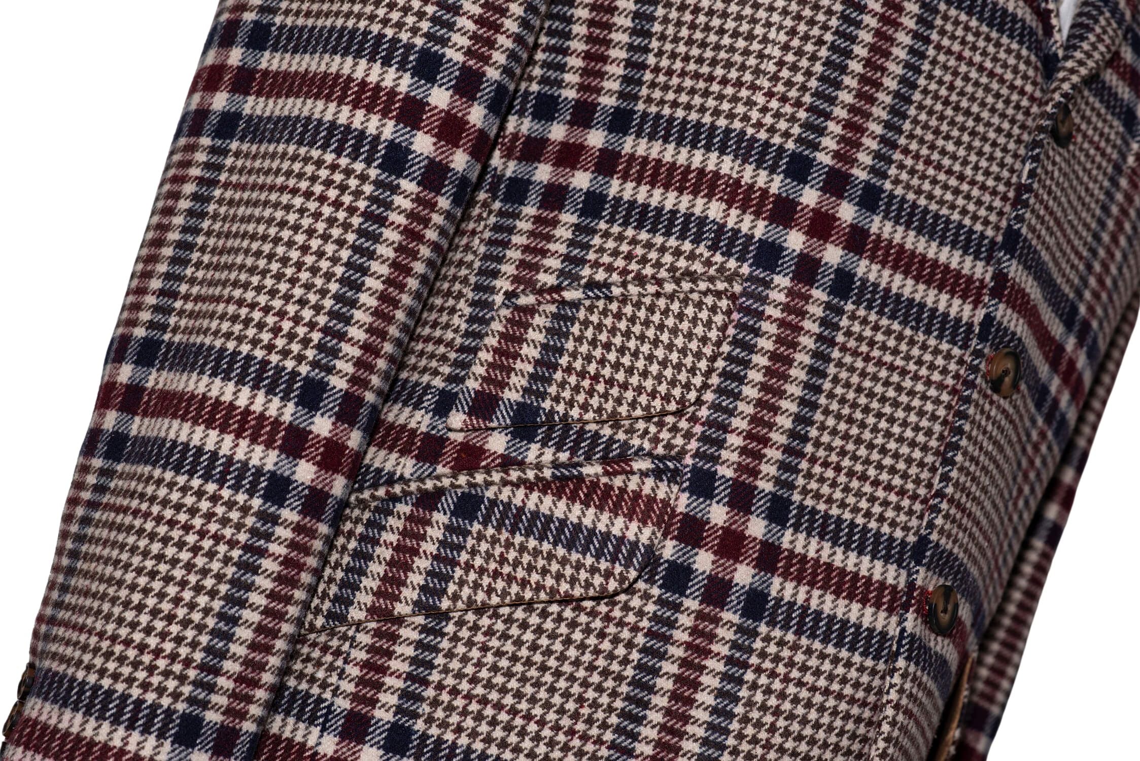 Bill Wyman Winter Tweed Vintage Check Mod Blazer
