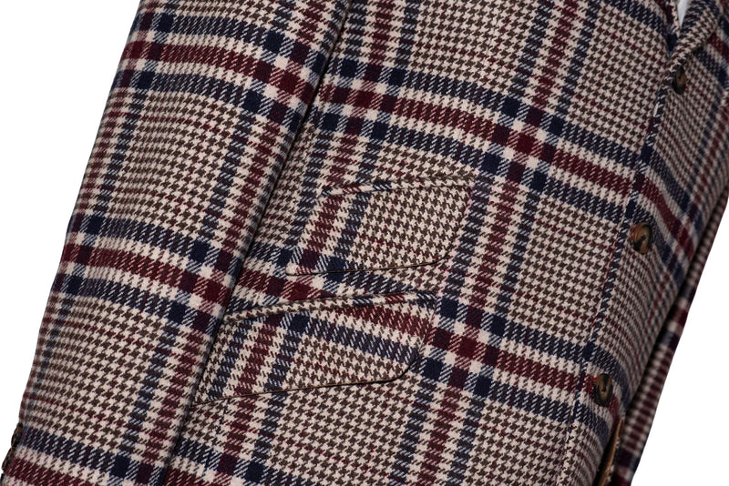 Bill Wyman Winter Tweed Vintage Check Mod Blazer