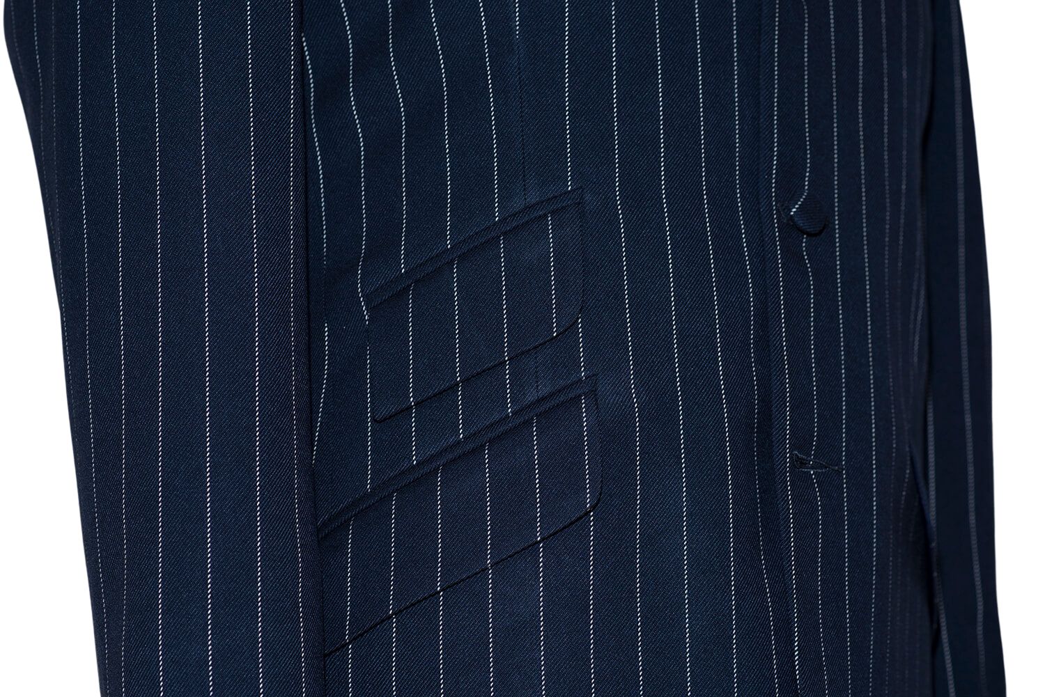 Rick Buckler Wool White Stripe Navy Boating Mod Blazer