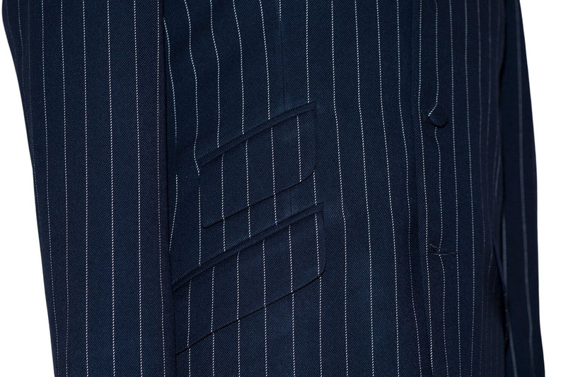 Rick Buckler Wool White Stripe Navy Boating Mod Blazer