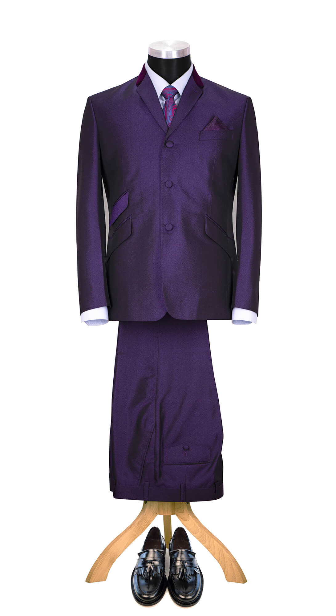 Jimmie Nicol Skinhead 1960s Purple Tonic Suit
